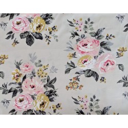 Duck Kumaş Güllü  Desen