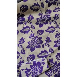 Duck Kumaş Mor Desen